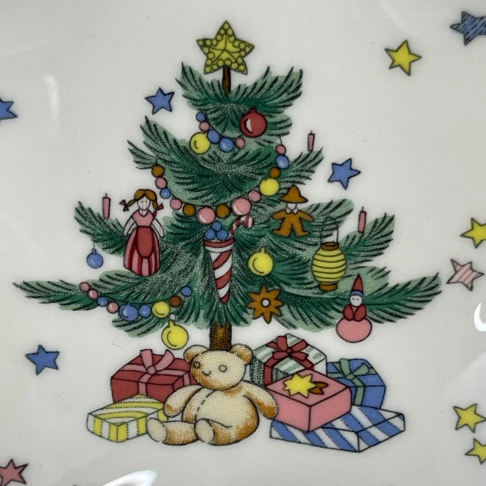 Nikko Porcelain Star Shaped Christmas Trinket Dish Snack Dish Japan 6